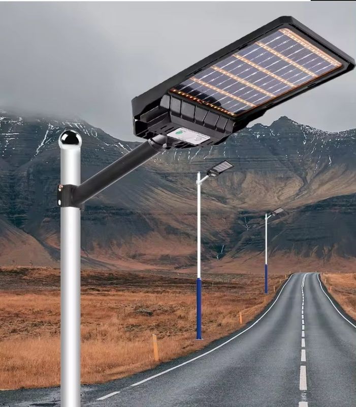 ABS Material Solar Motion Sensor Waterproof Security Yard IP68 All In One Led Street Light
