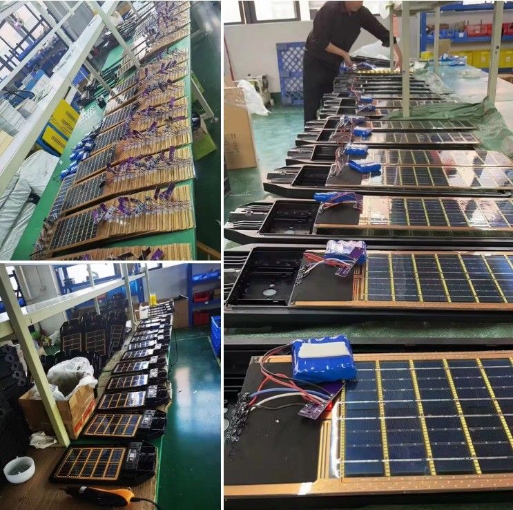 ABS Material Solar Motion Sensor Waterproof Security Yard IP68 All In One Led Street Light
